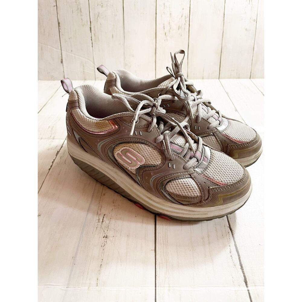 Skechers Shape Ups Womens Size 8.5 Grey/Pink